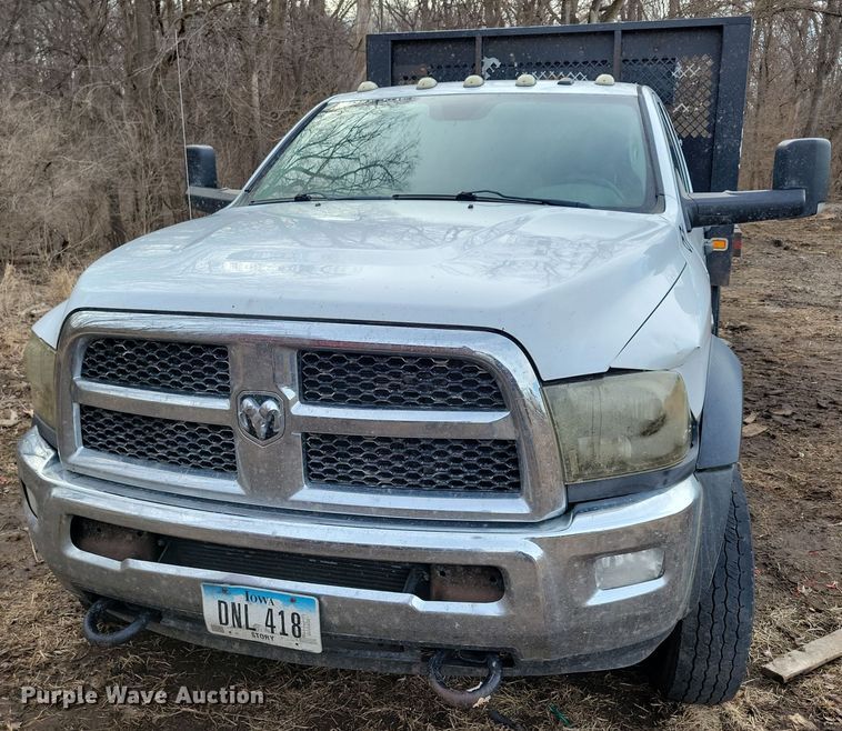 image for item NB9890 2015 Dodge Ram 5500 Crew Cab dump flatbed truck