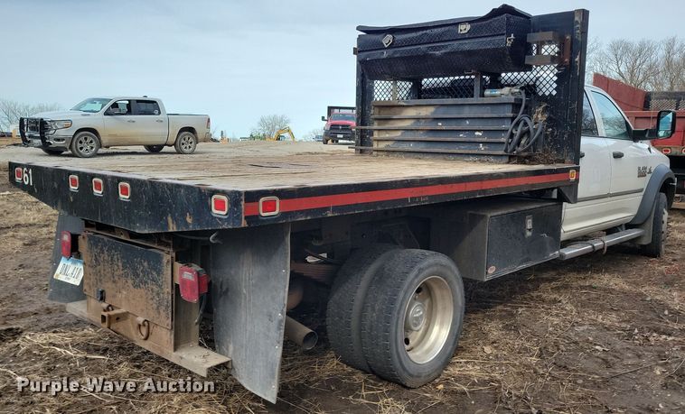 image for item NB9890 2015 Dodge Ram 5500 Crew Cab dump flatbed truck
