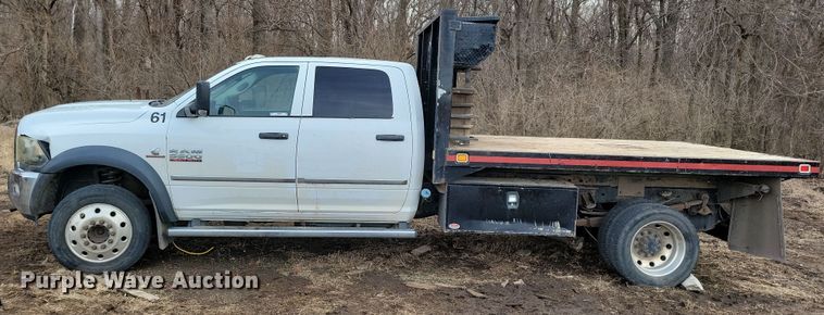 image for item NB9890 2015 Dodge Ram 5500 Crew Cab dump flatbed truck