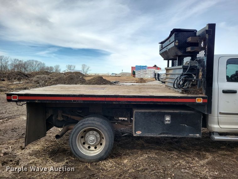 image for item NB9890 2015 Dodge Ram 5500 Crew Cab dump flatbed truck