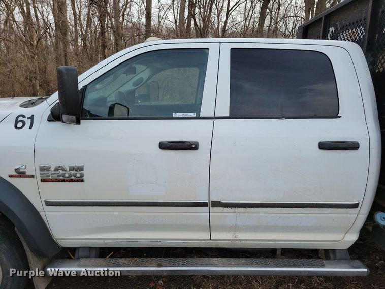 image for item NB9890 2015 Dodge Ram 5500 Crew Cab dump flatbed truck