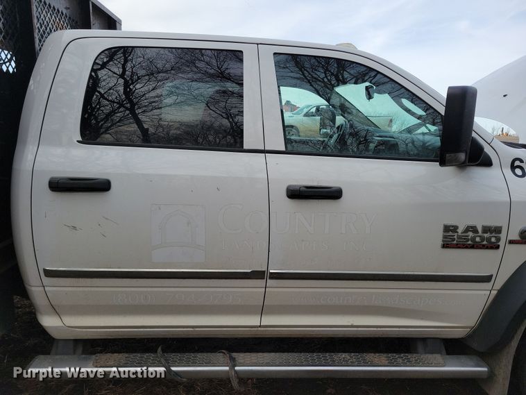 image for item NB9890 2015 Dodge Ram 5500 Crew Cab dump flatbed truck