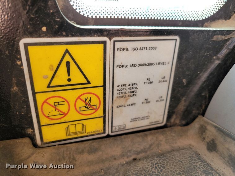 image for item NB9893 2015 Caterpillar 420F2 backhoe