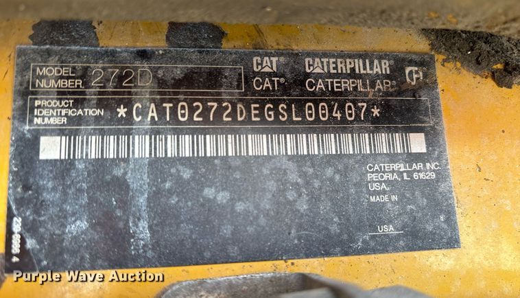 image for item OB9456 2014 Caterpillar 272D skid steer loader