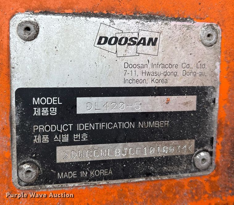 image for item OB9458 Doosan DL420-5 wheel loader