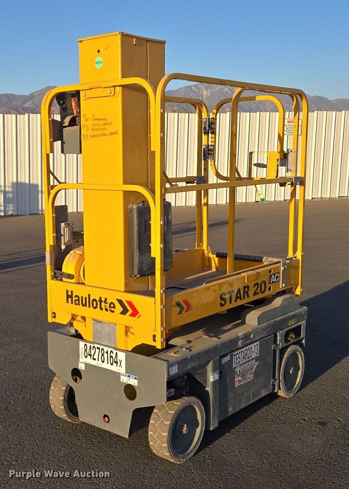 image for item YA0197 2019 Haulotte Star 20 AC E vertical lift