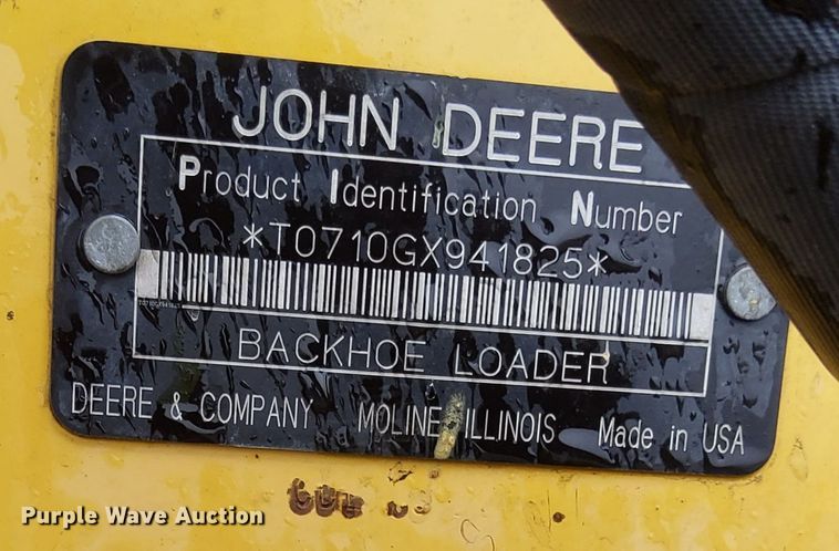 image for item YA0340 2004 John Deere  710G backhoe