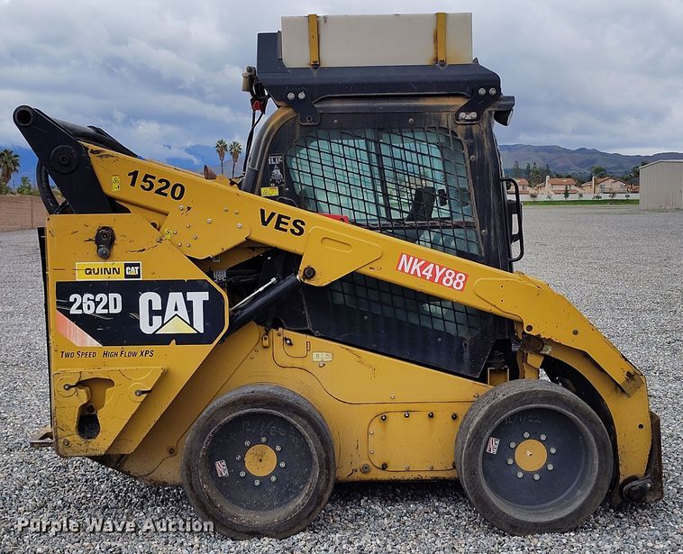 image for item YA0341 2017 Caterpillar 262D skid steer loader