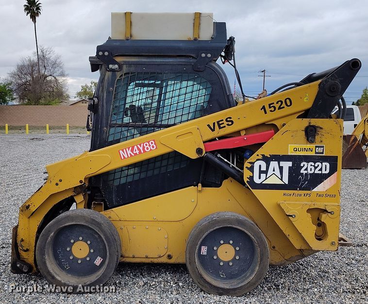 image for item YA0341 2017 Caterpillar 262D skid steer loader