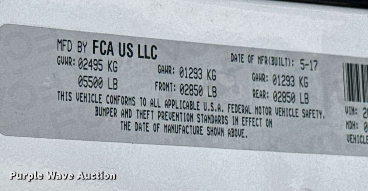 image for item DO0446 2017 Dodge Charger Police 