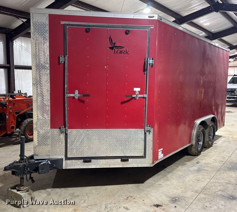 image for item DO0693 2016 Lark United Manufacturing enclosed cargo trailer