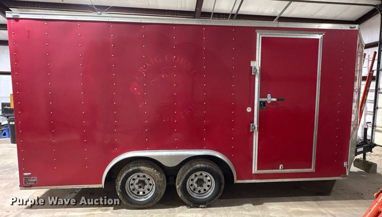 image for item DO0693 2016 Lark United Manufacturing enclosed cargo trailer