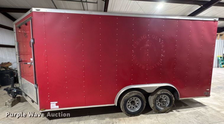 image for item DO0693 2016 Lark United Manufacturing enclosed cargo trailer