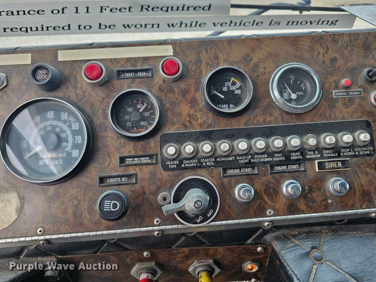 image for item DO7861 1985 Hendrickson 1871 W64 pumper fire truck