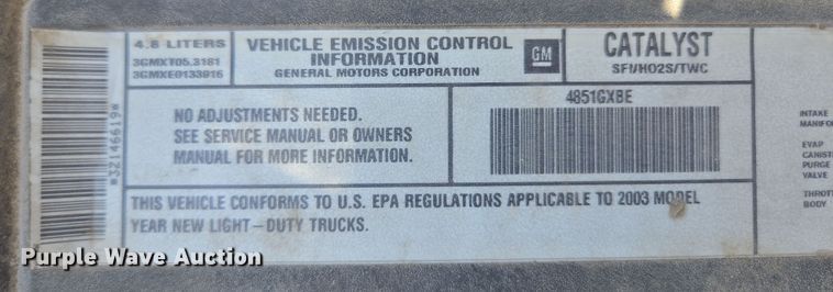 image for item DP6214 2003 Chevrolet Silverado 1500 pickup truck