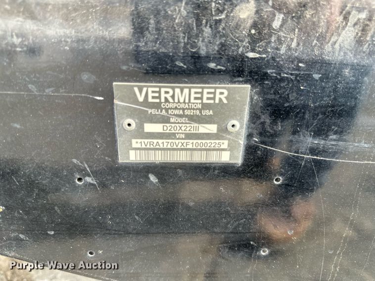 image for item DV0648 2015 Vermeer D20x22III directional boring unit