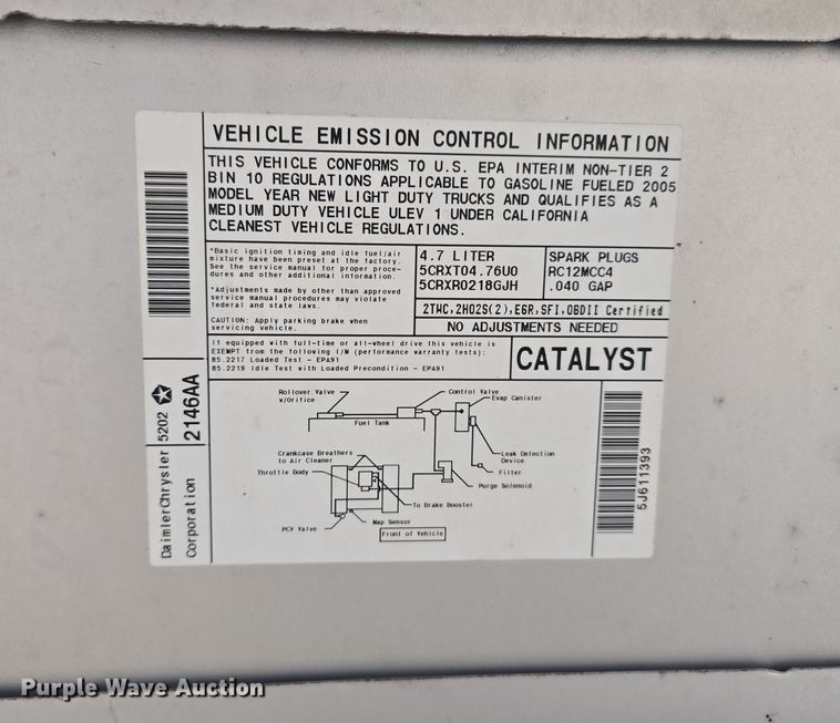 image for item DW3197 2005 Dodge Ram 1500 Quad Cab pickup truck