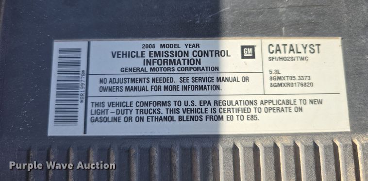 image for item DW3199 2008 Chevrolet Tahoe Police SUV