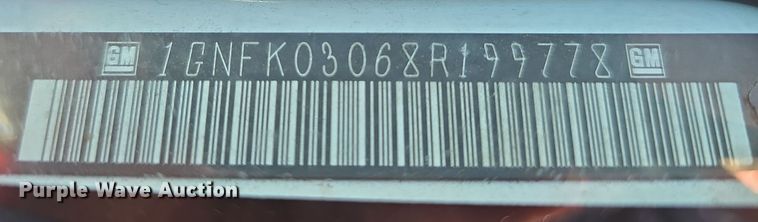 image for item DW3199 2008 Chevrolet Tahoe Police SUV