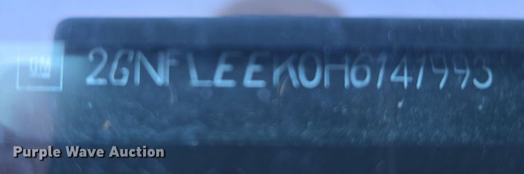 image for item DW3200 2017 Chevrolet Equinox SUV