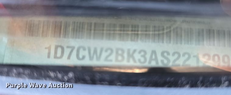 image for item DW3203 2010 Dodge Dakota Ext. Cab pickup truck