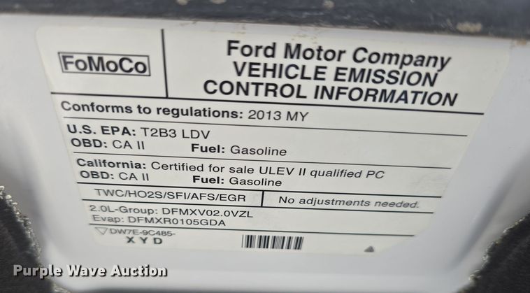 image for item DW3206 2013 Ford Fusion SE  