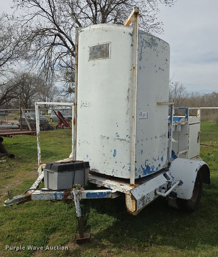 image for item DW8604 Shop built portable restroom trailer