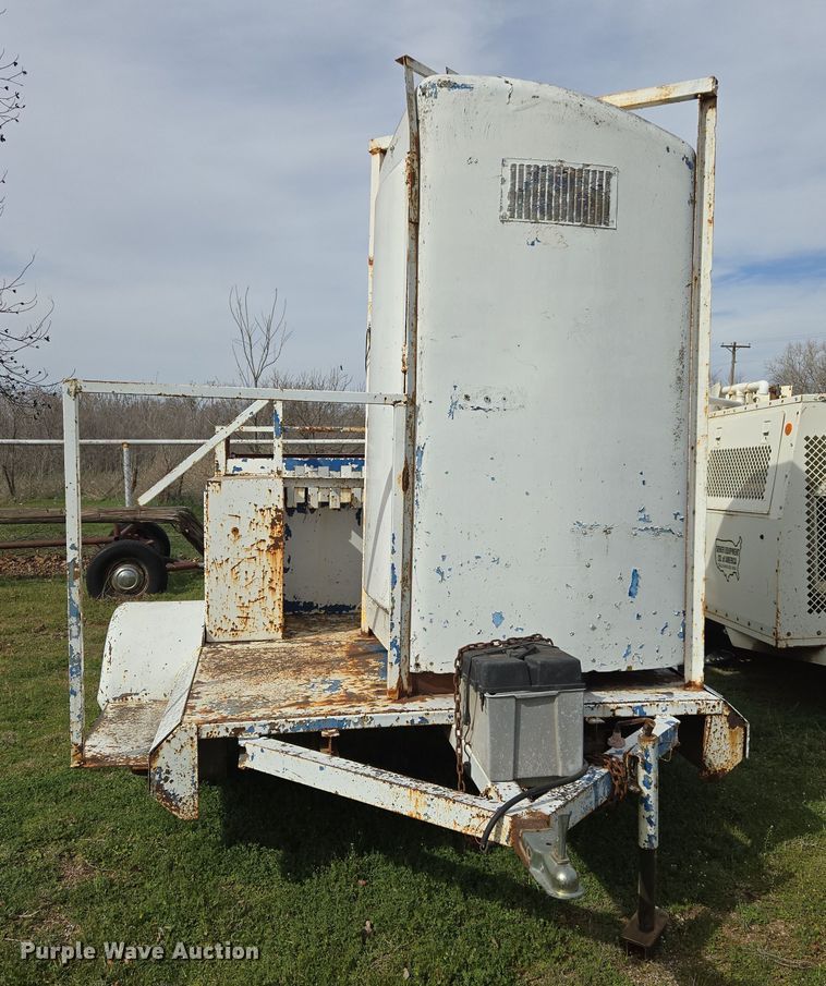 image for item DW8604 Shop built portable restroom trailer