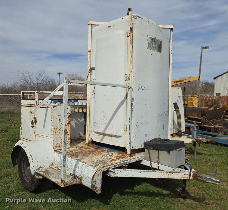 image for item DW8604 Shop built portable restroom trailer