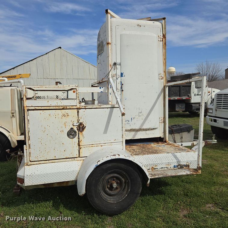 image for item DW8604 Shop built portable restroom trailer