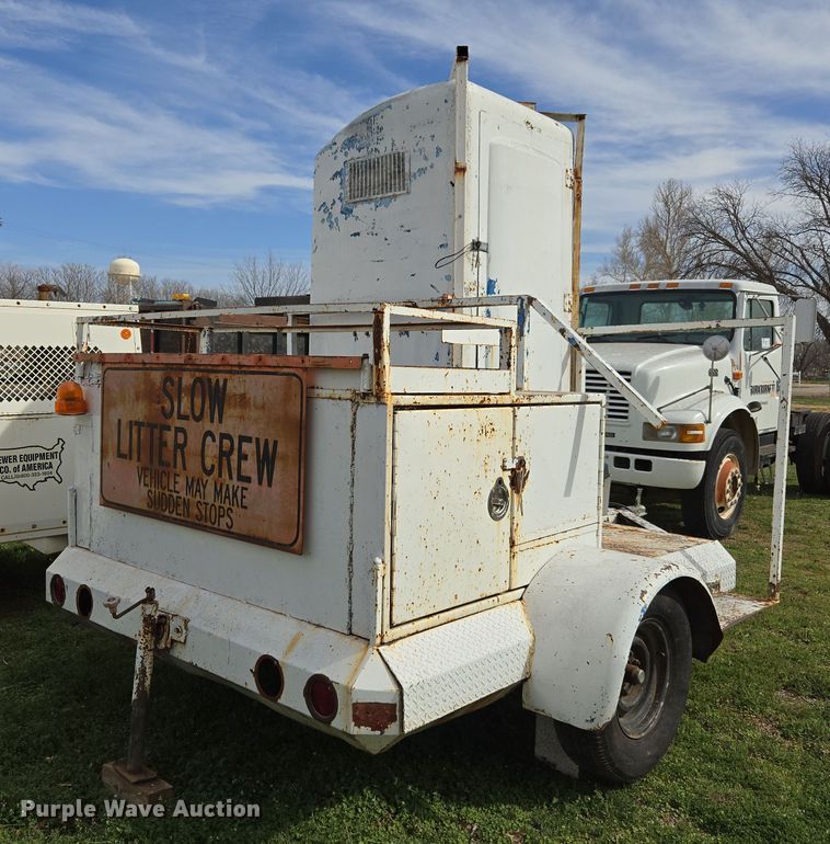image for item DW8604 Shop built portable restroom trailer