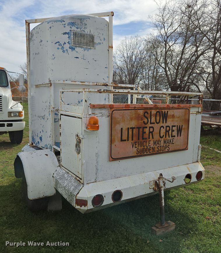 image for item DW8604 Shop built portable restroom trailer