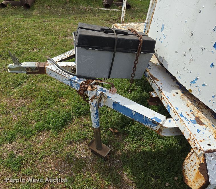 image for item DW8604 Shop built portable restroom trailer