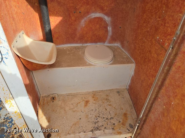 image for item DW8604 Shop built portable restroom trailer