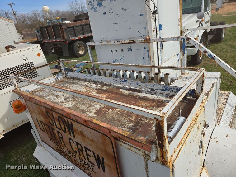 image for item DW8604 Shop built portable restroom trailer