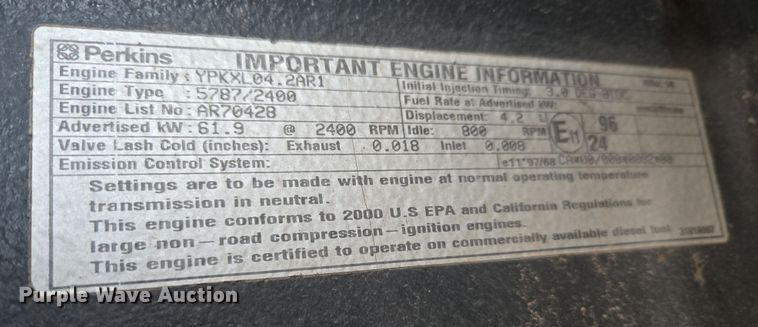 image for item DW8616 2000 Vermeer BC1250A wood chipper