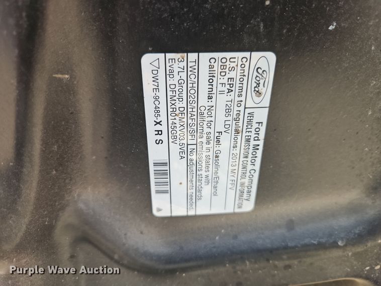 image for item EI8887 2013 Ford Taurus Police Interceptor 