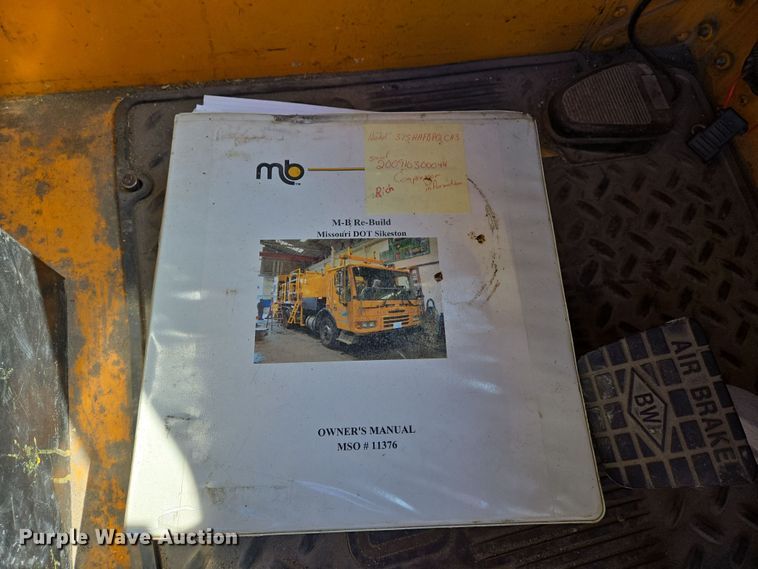 image for item EJ7340 2003 Sterling Condor paint striper truck