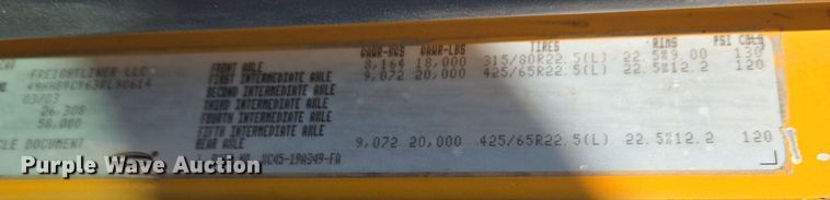 image for item EJ7340 2003 Sterling Condor paint striper truck