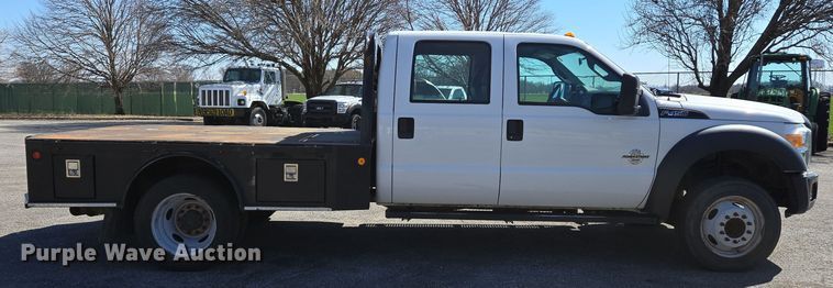 image for item EJ7350 2013 Ford F450 Super Duty XL Crew Cab flatbed truck