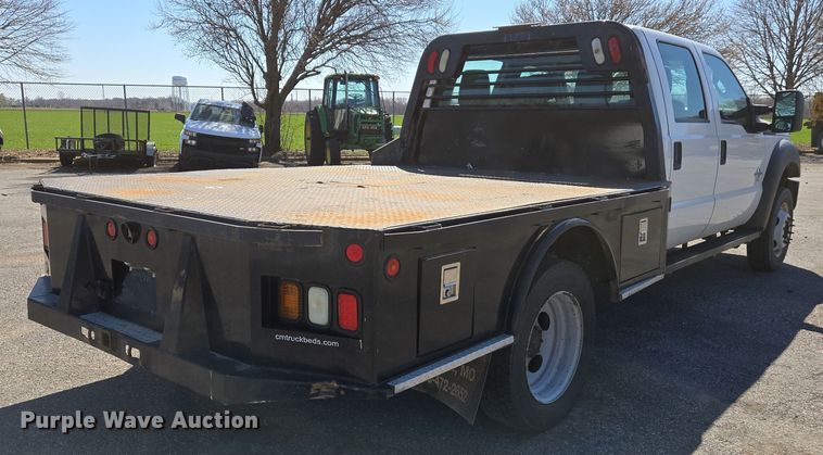 image for item EJ7350 2013 Ford F450 Super Duty XL Crew Cab flatbed truck