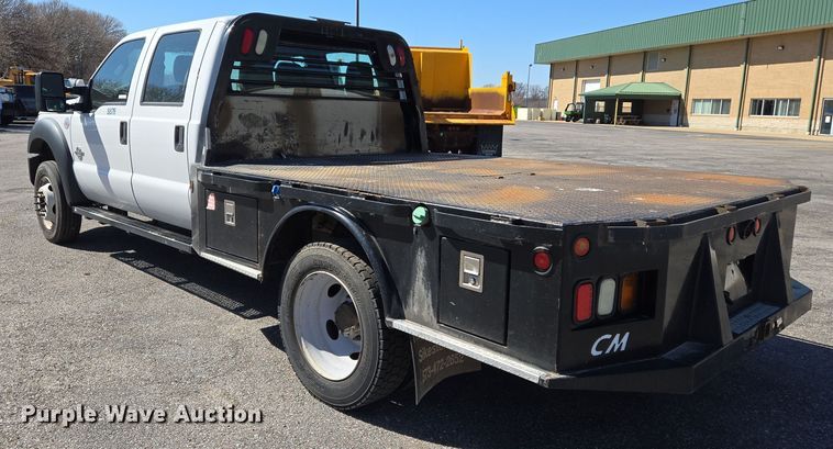 image for item EJ7350 2013 Ford F450 Super Duty XL Crew Cab flatbed truck
