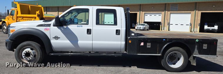 image for item EJ7350 2013 Ford F450 Super Duty XL Crew Cab flatbed truck