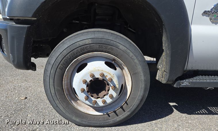 image for item EJ7350 2013 Ford F450 Super Duty XL Crew Cab flatbed truck