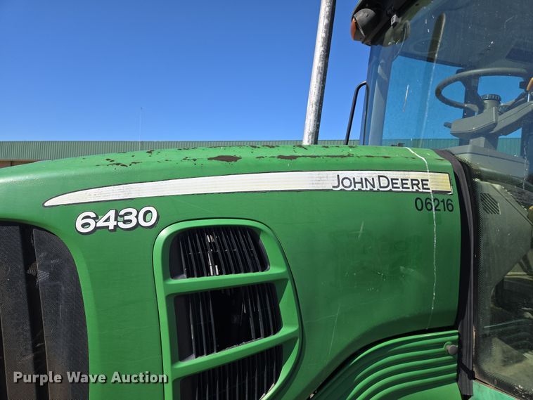 image for item EJ7354 2009 John Deere 6430 tractor