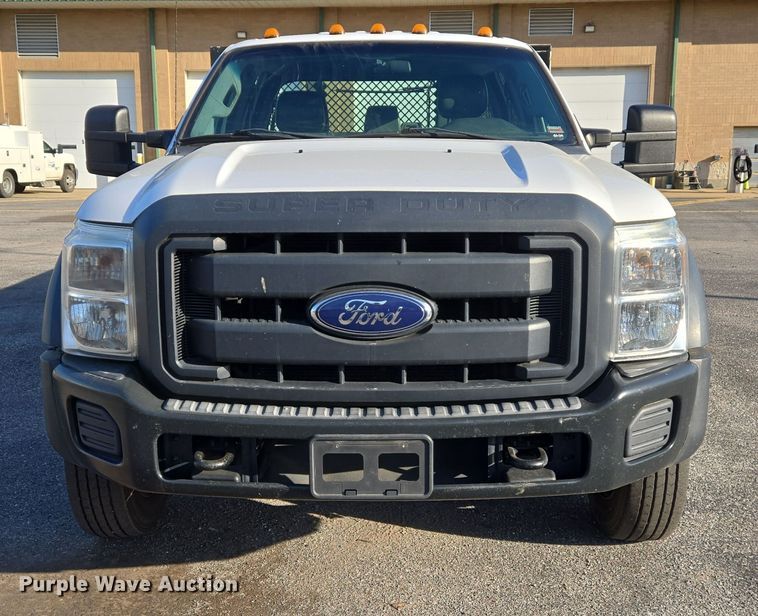 image for item EJ7358 2013 Ford F450 Super Duty XL Crew Cab flatbed truck