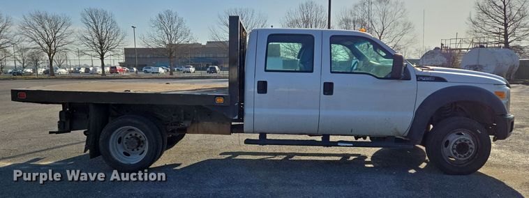 image for item EJ7358 2013 Ford F450 Super Duty XL Crew Cab flatbed truck