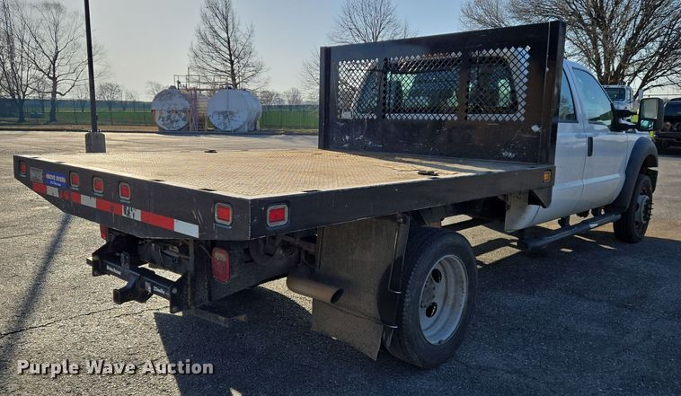 image for item EJ7358 2013 Ford F450 Super Duty XL Crew Cab flatbed truck