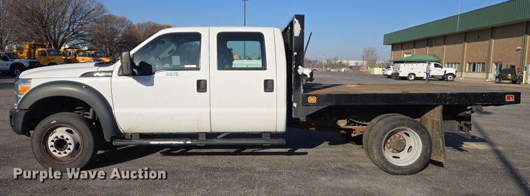 image for item EJ7358 2013 Ford F450 Super Duty XL Crew Cab flatbed truck