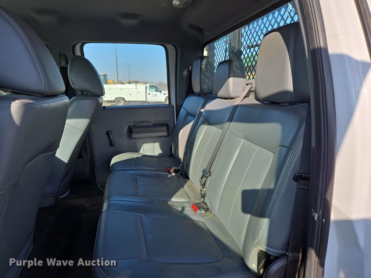 image for item EJ7358 2013 Ford F450 Super Duty XL Crew Cab flatbed truck